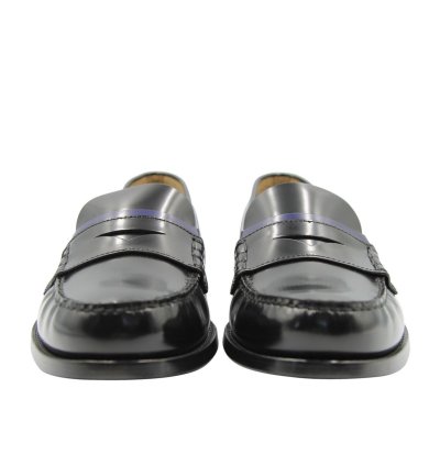 Prada Leather Logo Loafers
