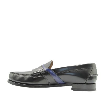Prada Leather Logo Loafers