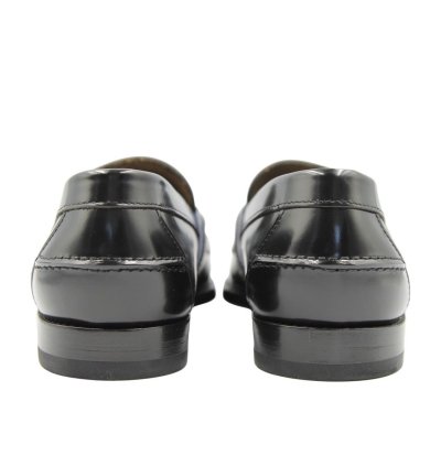 Prada Leather Logo Loafers