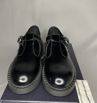 Prada Leather Mary Jane -strap Shoes
