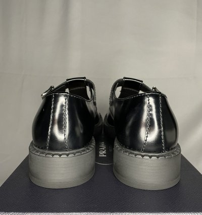Prada Leather Mary Jane -strap Shoes