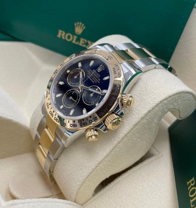 Rolex Daytona New Daytona 116503 Black Index Dial Two Tone Yellow Gold Stainless Steel