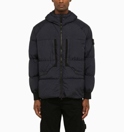 Stone Island Nylon Navy Down Jacket