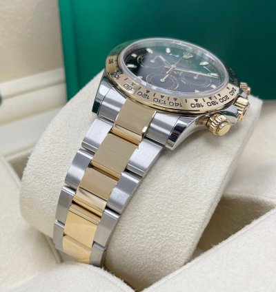 Rolex Daytona New Daytona 116503 Black Index Dial Two Tone Yellow Gold Stainless Steel