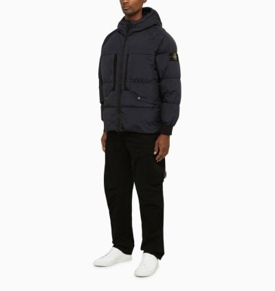 Stone Island Nylon Navy Down Jacket