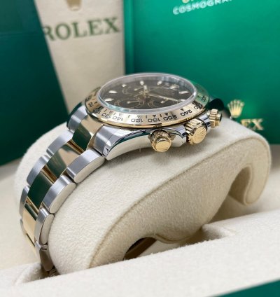 Rolex Daytona New Daytona 116503 Black Index Dial Two Tone Yellow Gold Stainless Steel