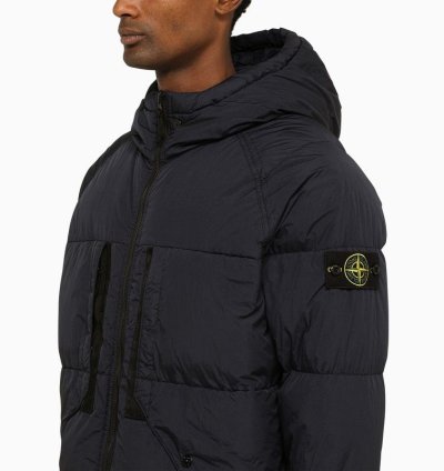 Stone Island Nylon Navy Down Jacket