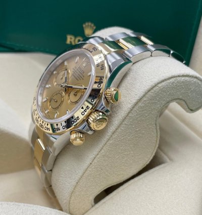 Rolex Daytona New Daytona 116503 Champagne Index Dial Two Tone Yellow Gold Stainless Steel
