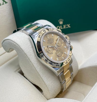 Rolex Daytona New Daytona 116503 Champagne Index Dial Two Tone Yellow Gold Stainless Steel