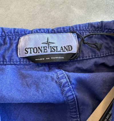 Stone Island Old Effect Over Shirt Blue