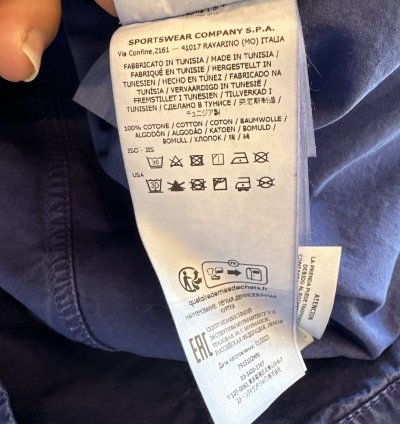 Stone Island Old Effect Over Shirt Blue