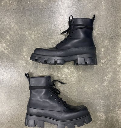 Prada Leather Monolith Boots