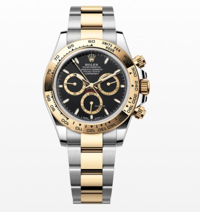 Rolex Daytona New Daytona 126503 Black Index Dial Two Tone Yellow Gold Stainless Steel