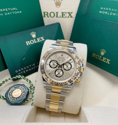 Rolex Daytona New Daytona 126503 Champagne Index Dial Two Tone Yellow Gold Stainless Steel