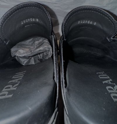 Prada Leather Mule Slippers