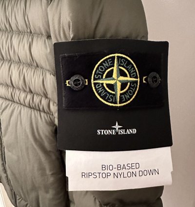 Stone Island Olive Puffer Down Jacket Size