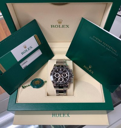 Rolex Daytona New Daytona Ceramic Bezel Black Dial 116500ln 2019 Unworn