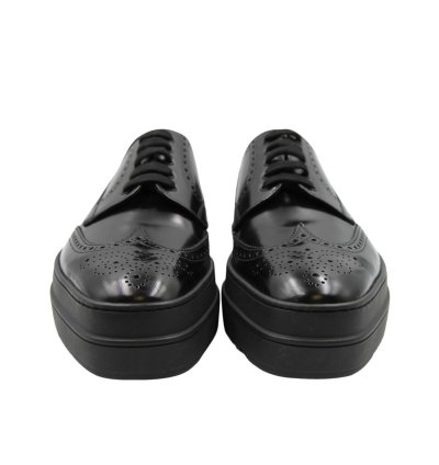 Prada Leather Platform Derbies
