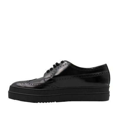 Prada Leather Platform Derbies