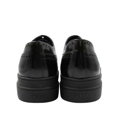 Prada Leather Platform Derbies