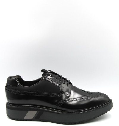 Prada Leather Platform Derby Shoes