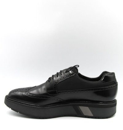 Prada Leather Platform Derby Shoes