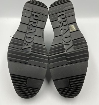Prada Leather Platform Derby Shoes