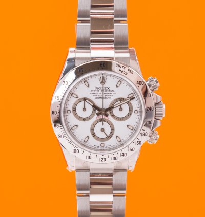 Rolex Daytona Nos Rolex Cosmograph Daytona 40mm 116520 White Aph Dial New Buckle -serial