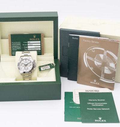 Rolex Daytona Nos Rolex Cosmograph Daytona 40mm 116520 White Aph Dial New Buckle -serial