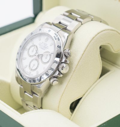 Rolex Daytona Nos Rolex Cosmograph Daytona 40mm 116520 White Aph Dial New Buckle -serial