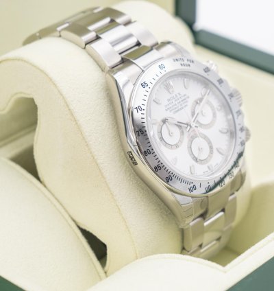 Rolex Daytona Nos Rolex Cosmograph Daytona 40mm 116520 White Aph Dial New Buckle -serial
