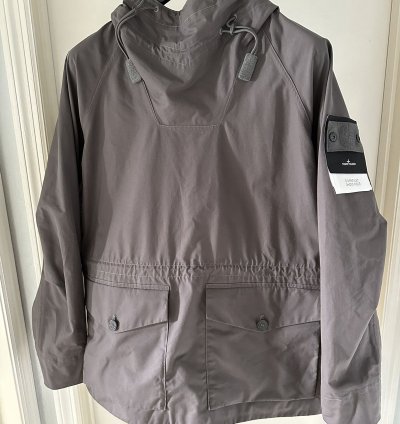 Stone Island Organic Ventile Ghost Piece Anorak Dark Grey