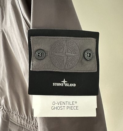Stone Island Organic Ventile Ghost Piece Anorak Dark Grey