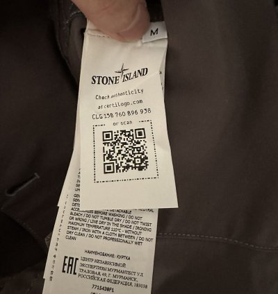 Stone Island Organic Ventile Ghost Piece Anorak Dark Grey