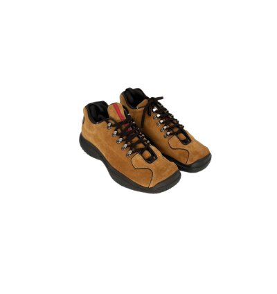Prada Linea Rossa Orange Suede Walking Boot