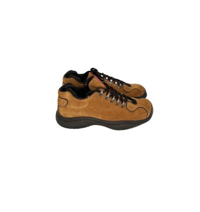 Prada Linea Rossa Orange Suede Walking Boot