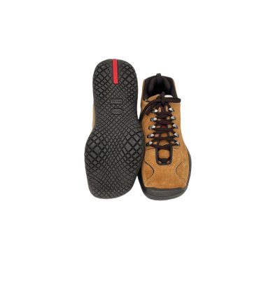Prada Linea Rossa Orange Suede Walking Boot