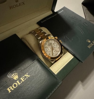 Rolex Daytona Quadrante In Madreperla Mai Indossato