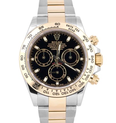 Rolex Daytona Two Tone Black Dial Oyster Bracelet 116503