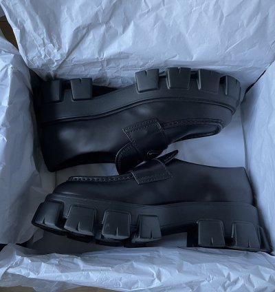 Prada Loafers Monolith Brushed Leather