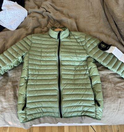 Stone Island Packable Down Jacket Sage Green