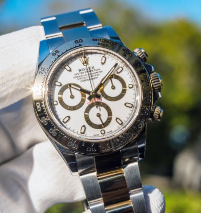 Rolex Daytona Unworn 2023 Daytona 116503 Two Tone White Dial