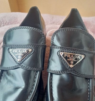 Prada Logo Loafers