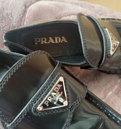 Prada Logo Loafers