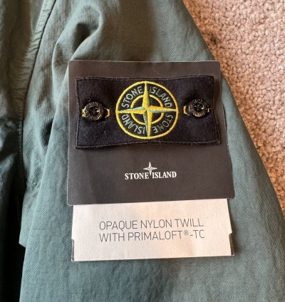 Stone Island Padded Zipped Overshirt Jacket Petrol