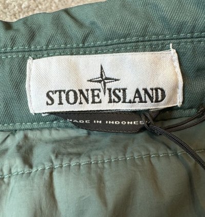 Stone Island Padded Zipped Overshirt Jacket Petrol