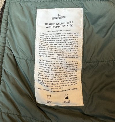 Stone Island Padded Zipped Overshirt Jacket Petrol