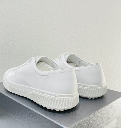 Prada Low Top Canvas Leather Sneakers Shoes