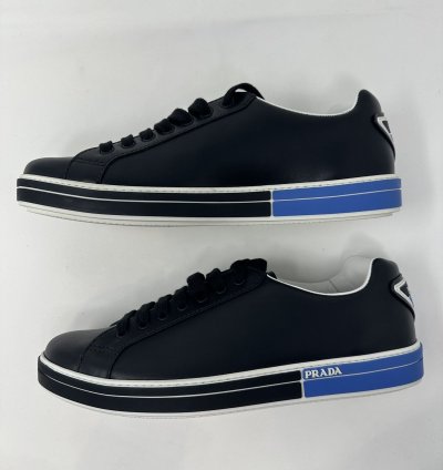 Prada Low Top Leather Sneakers
