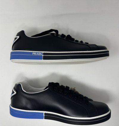 Prada Low Top Leather Sneakers